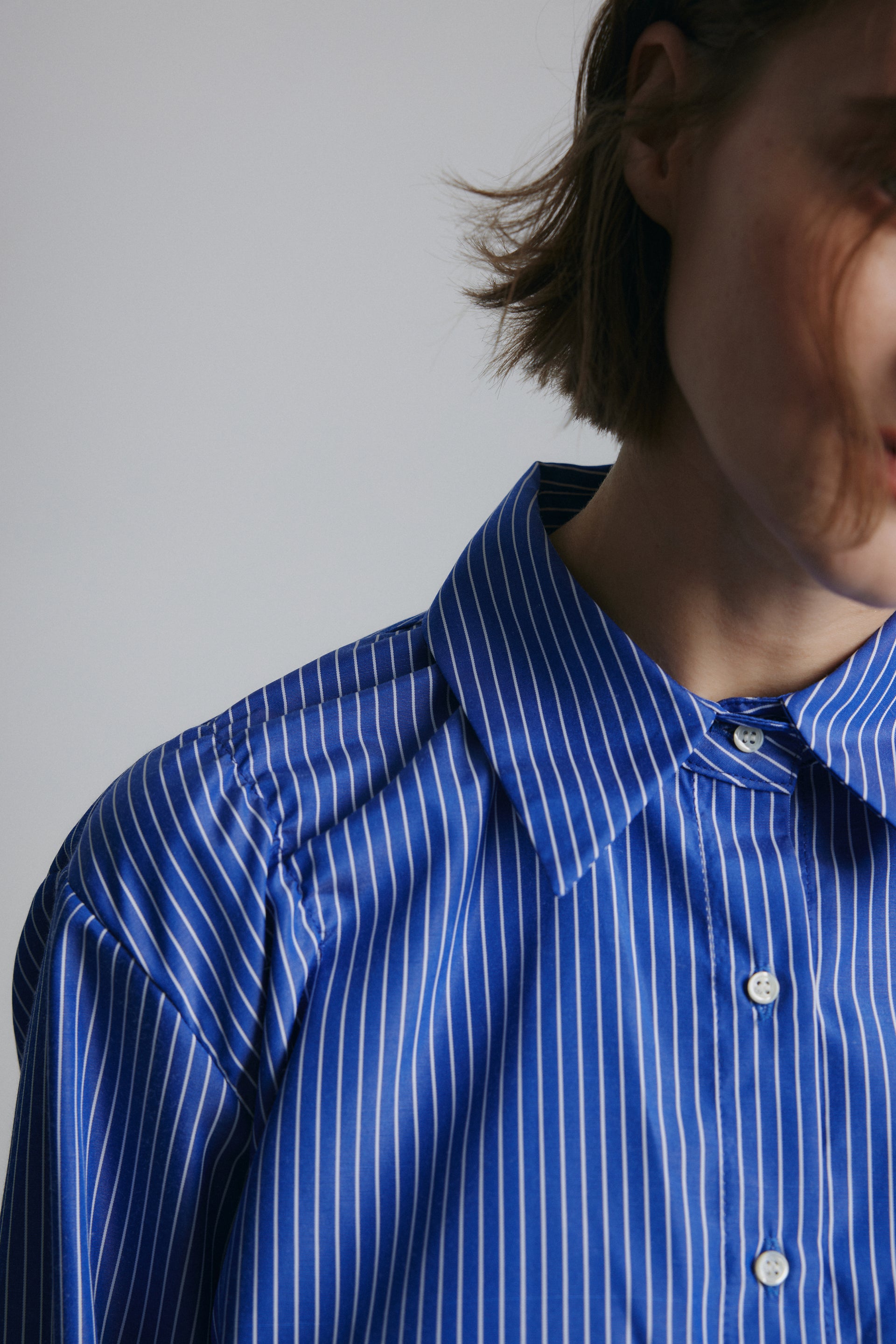 Stripe Cropped Shirt