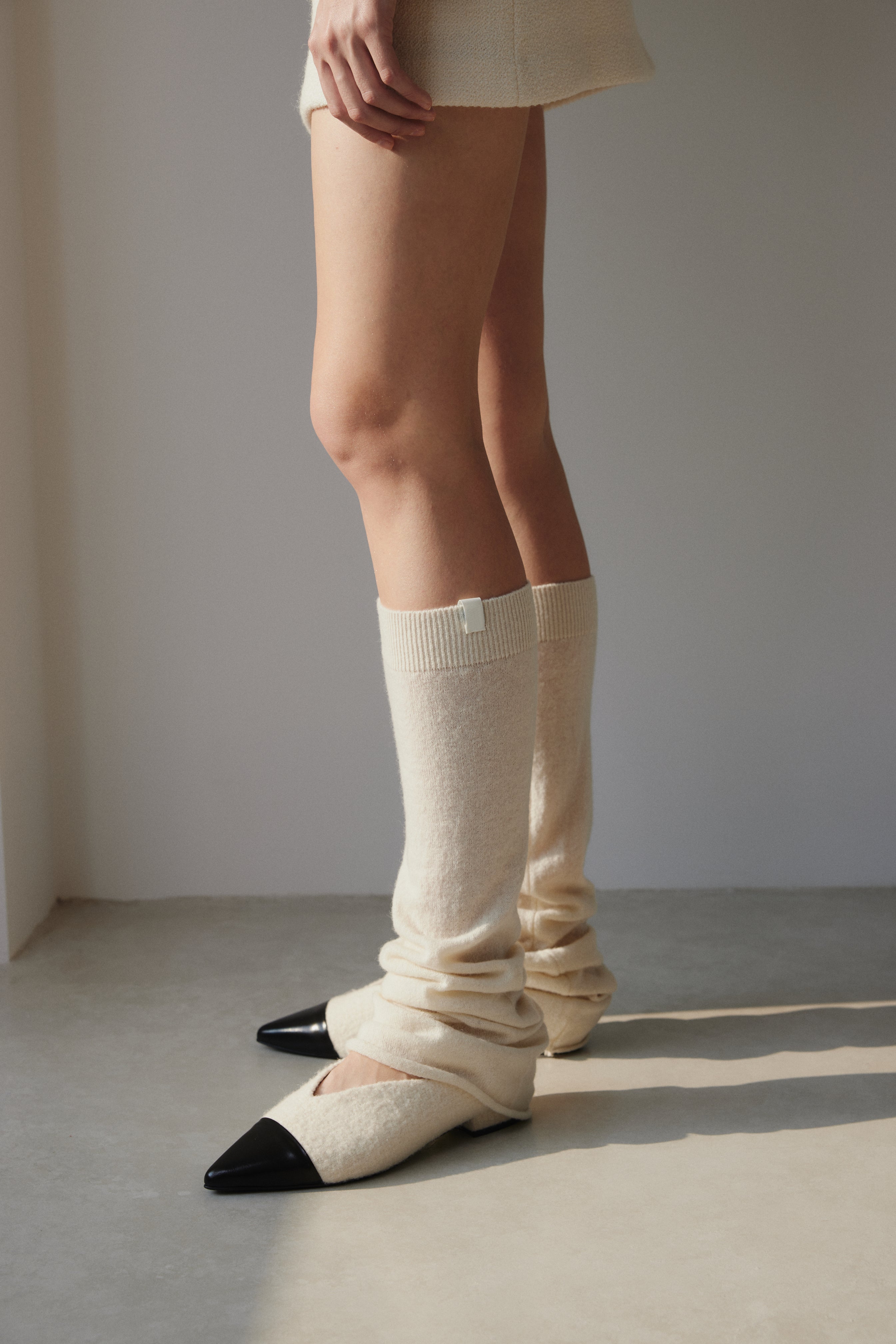 SPIRAL flared LEG WARMERS Nordic leg warmers Wool leg warmers