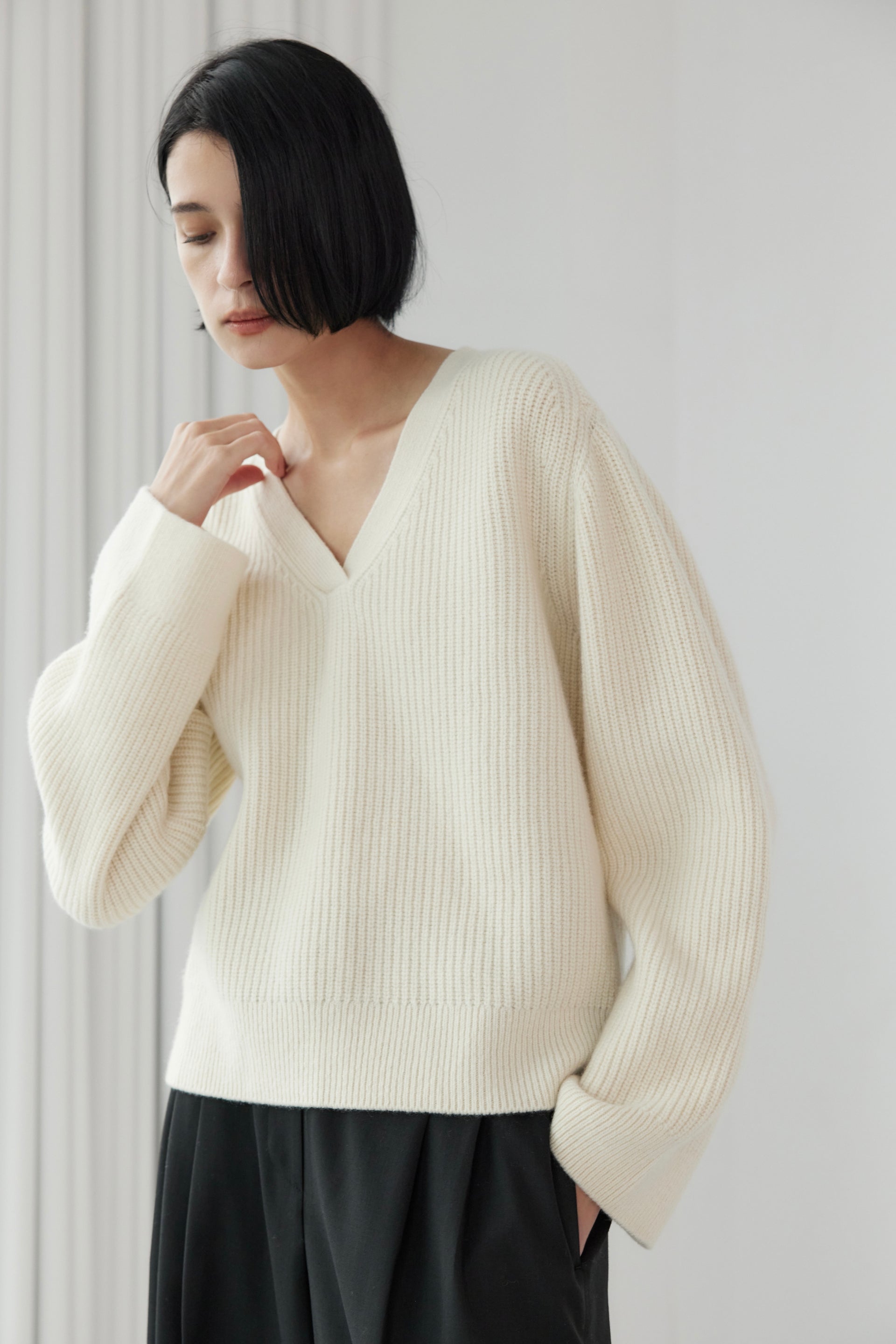 Wool V-Neck Jumper