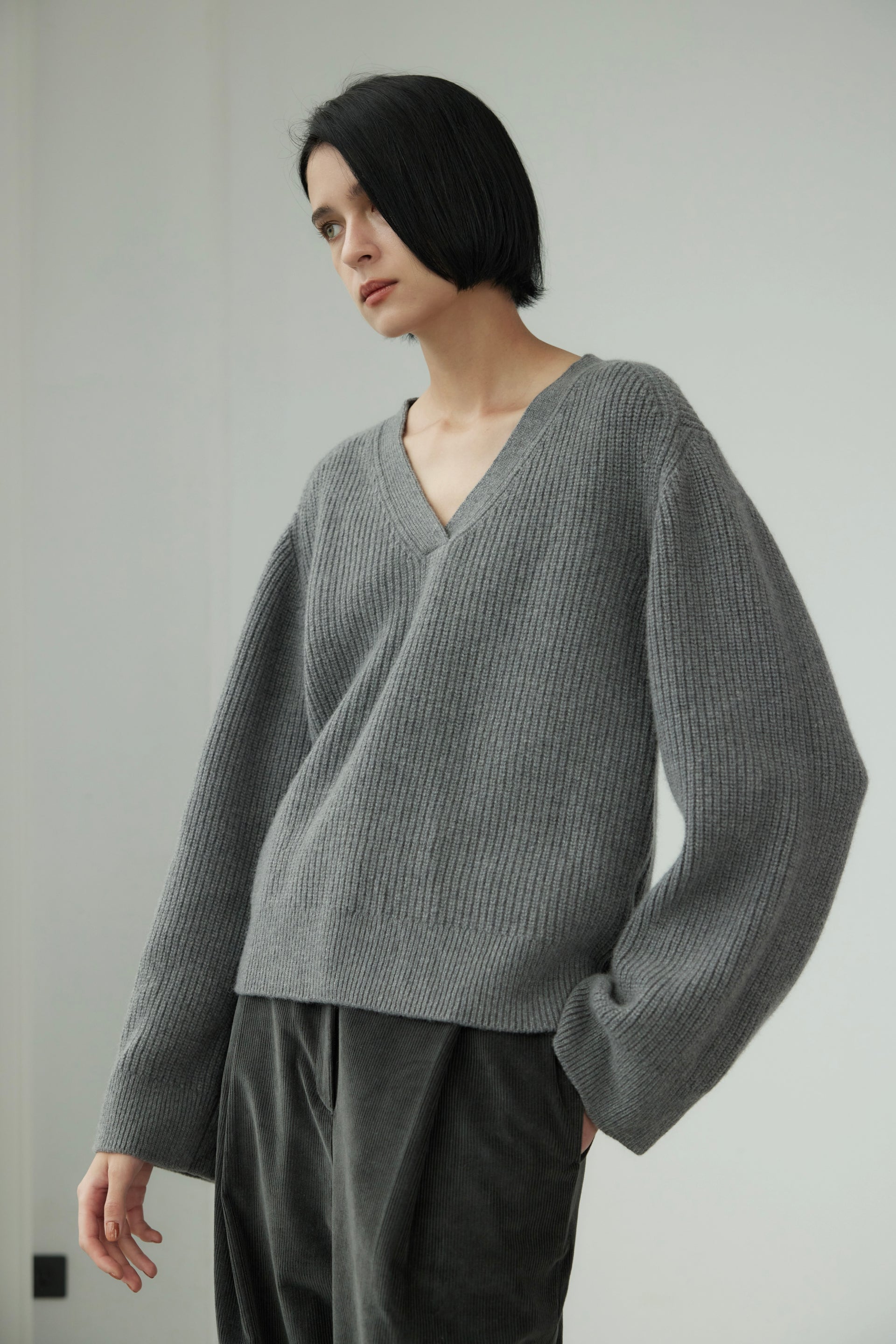 Wool V-Neck Jumper