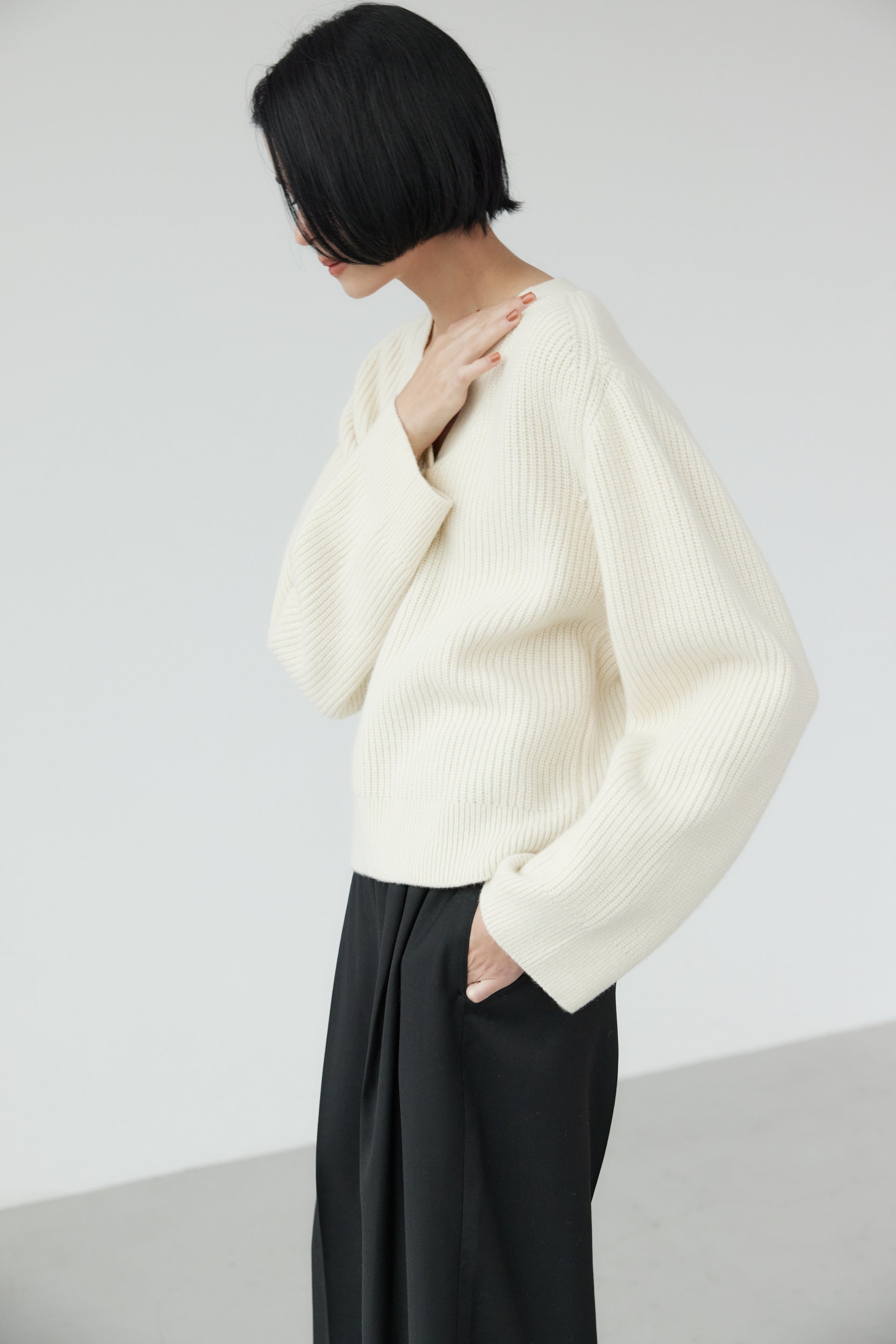 Wool V-Neck Jumper