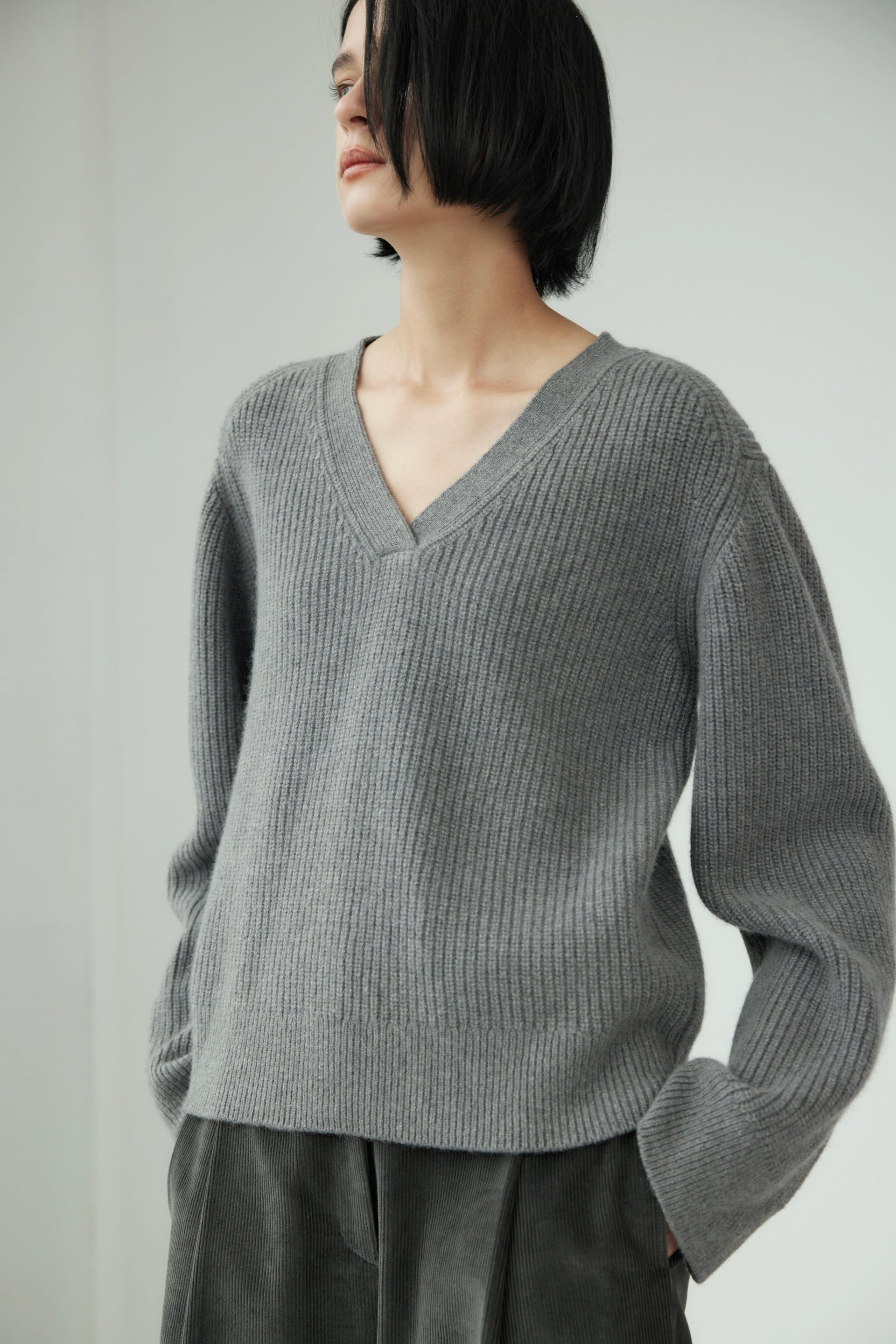 Wool V-Neck Jumper