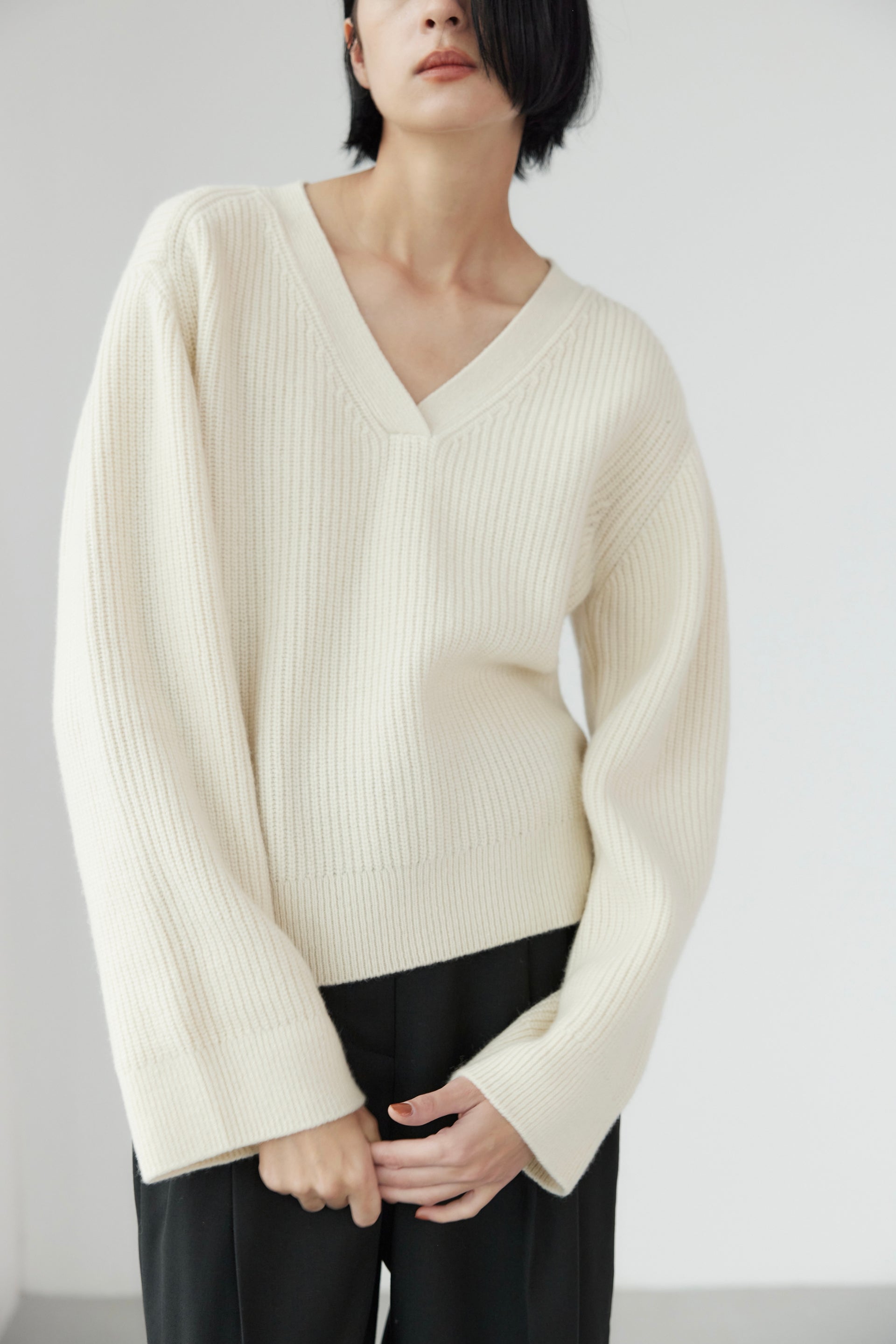 Wool V-Neck Jumper